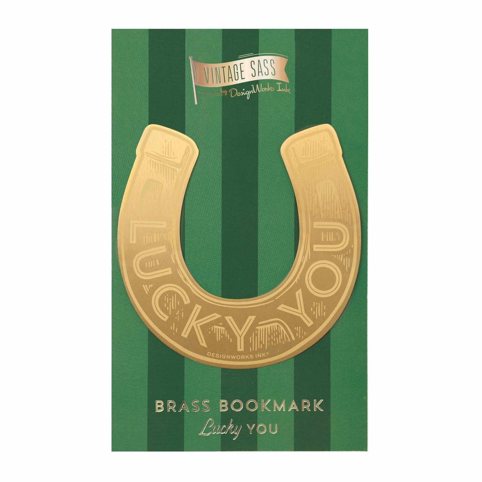 Brass Bookmark - Lucky You Notebooks + Journals