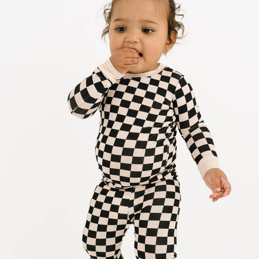 Checkerboard Bamboo Set Babies + Kids