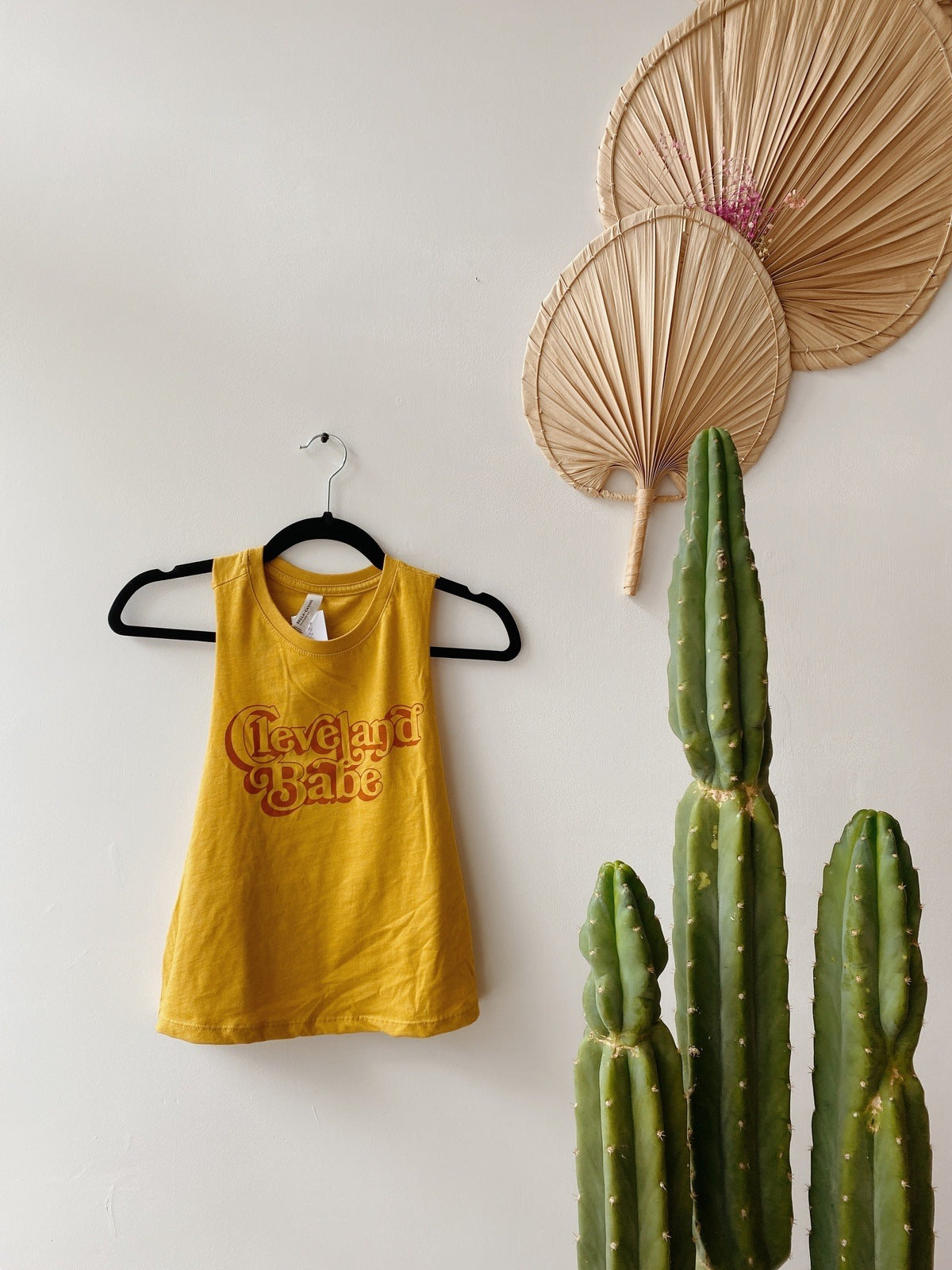 Cleveland Babe Cropped Tank // Mustard Tops