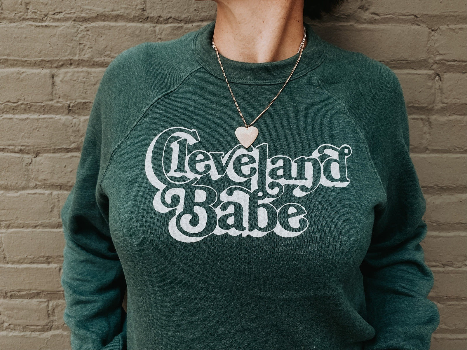 Cleveland Babe Sweatshirt in Heather Forest Sweatshirts