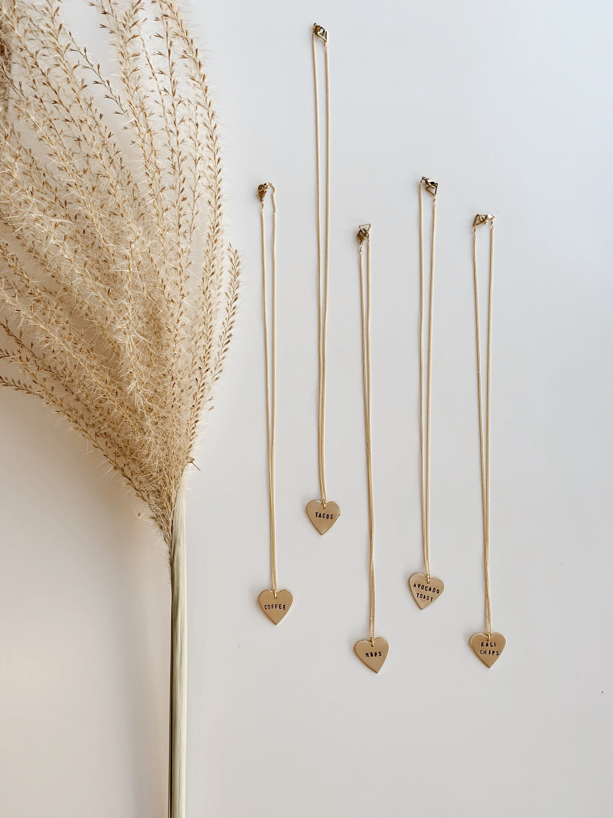 Custom 'Favorite Things' Heart Necklace Necklaces