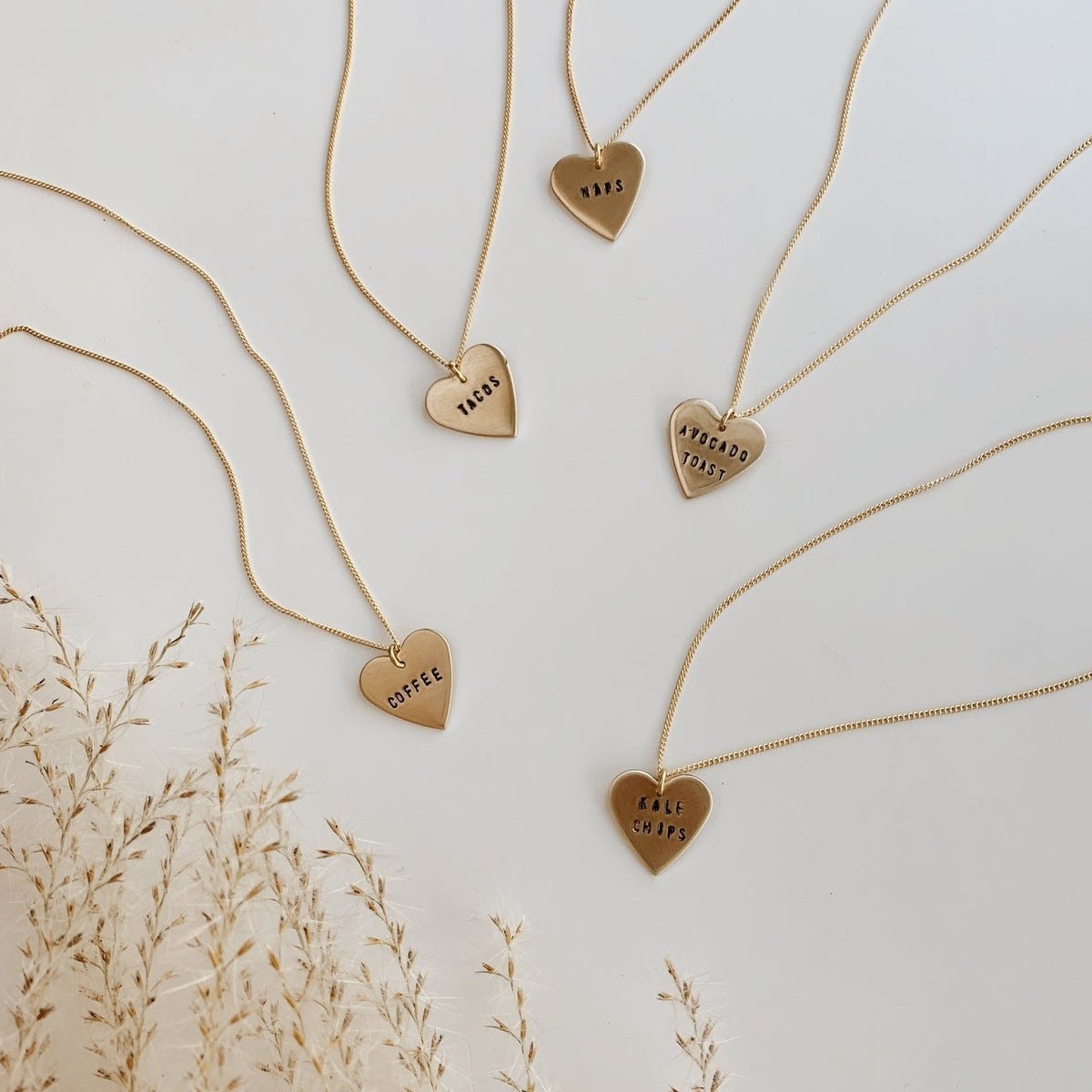 Custom 'Favorite Things' Heart Necklace Necklaces