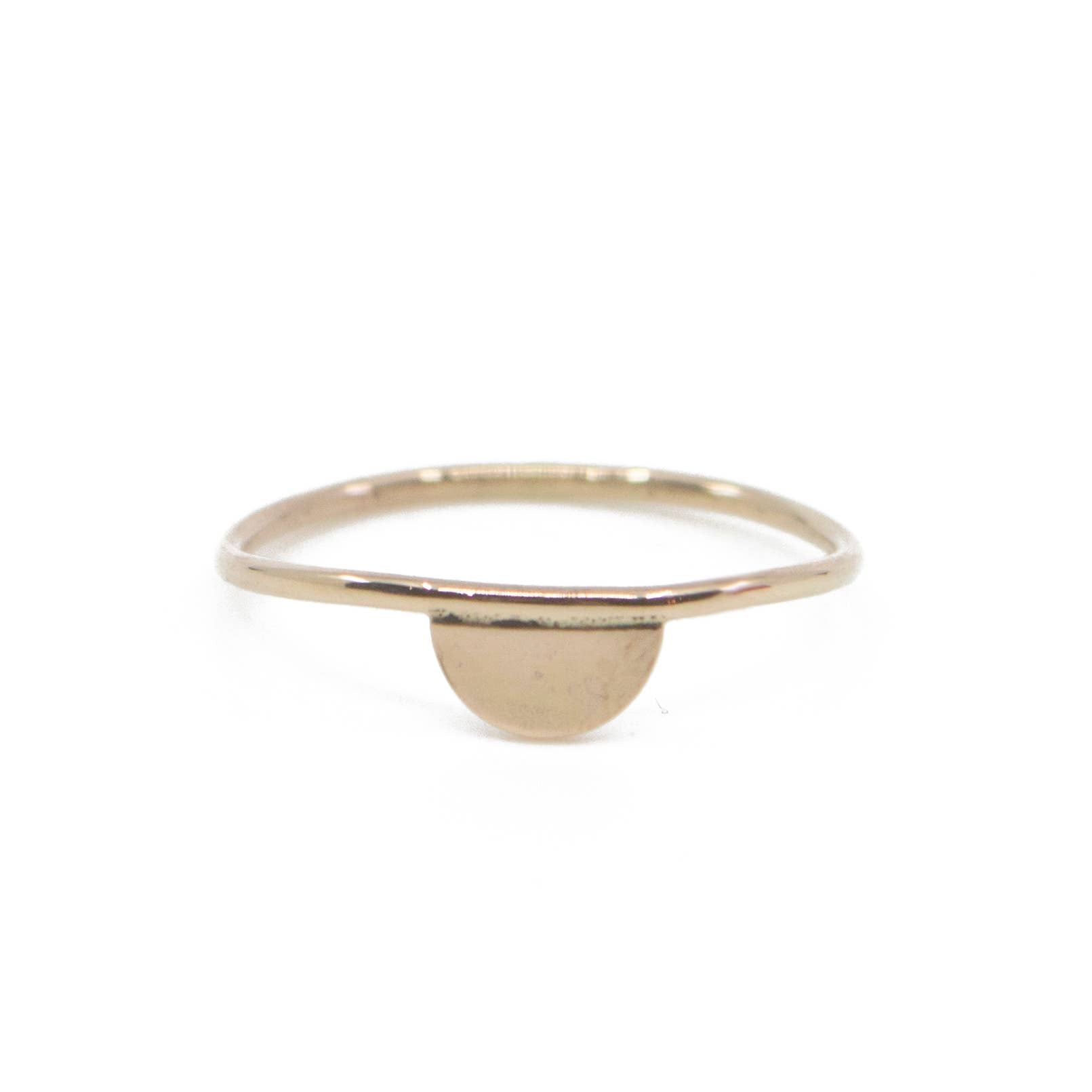Dainty Half Moon Stacking Ring 14k Gold Filled Rings