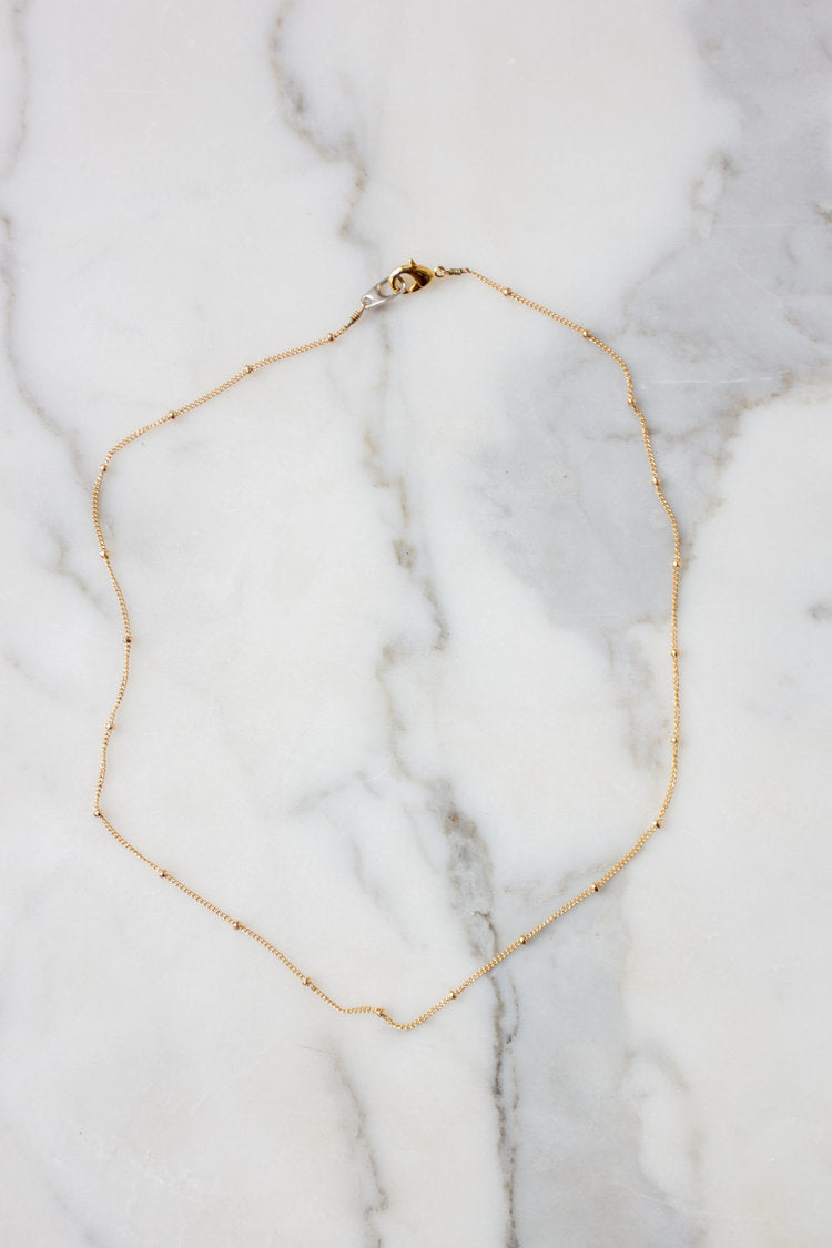 Dainty Satellite Chain // Gold or Silver Necklaces