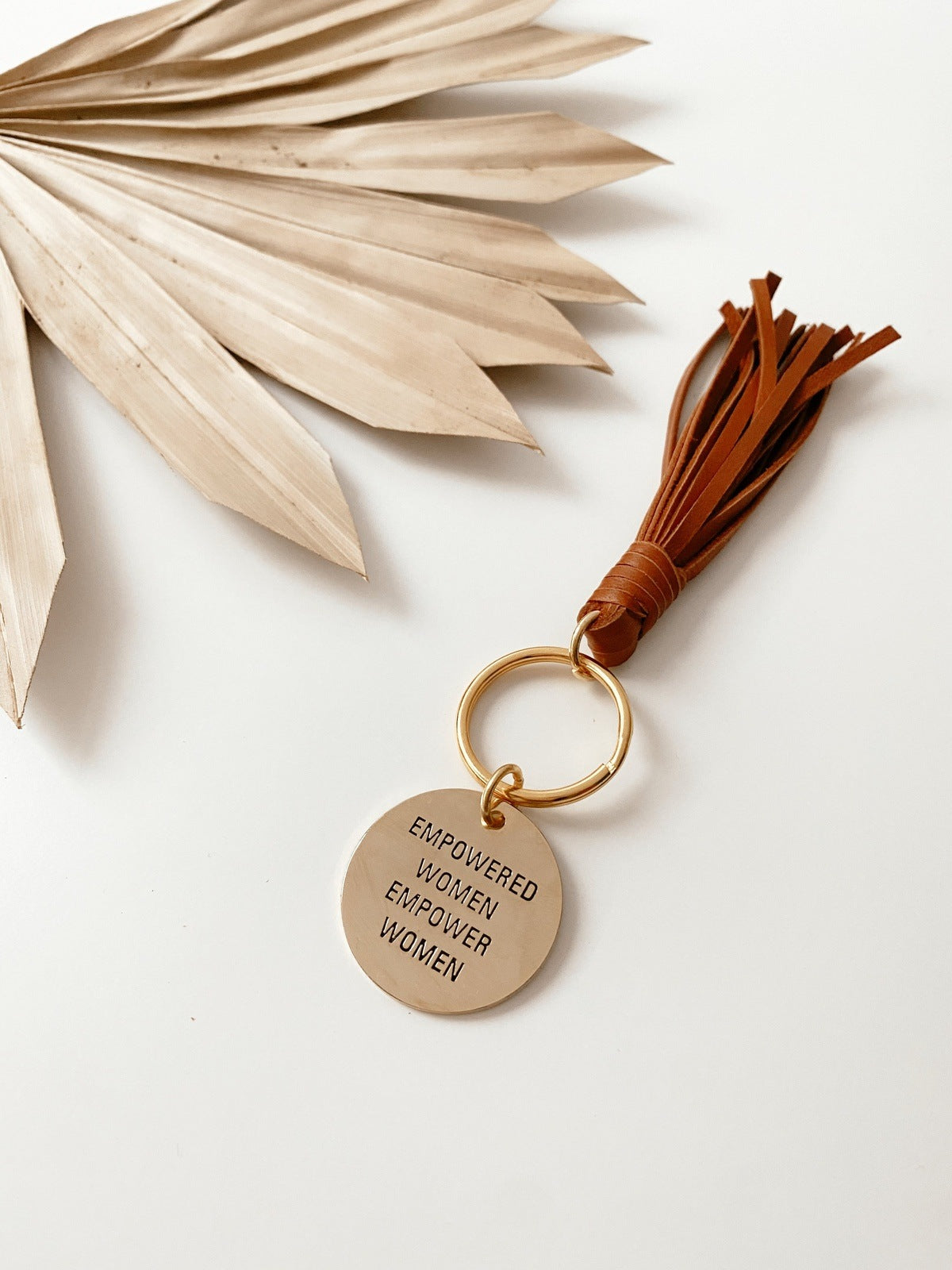 Empowered Women Empower Women Brass Key Tag Keychains
