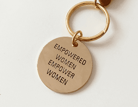 Empowered Women Empower Women Brass Key Tag Keychains