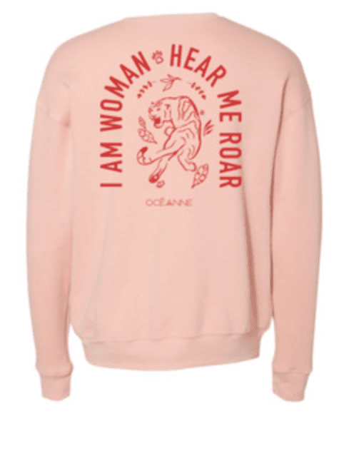 Hear Me Roar Sweatshirt in Peach Sweatshirts