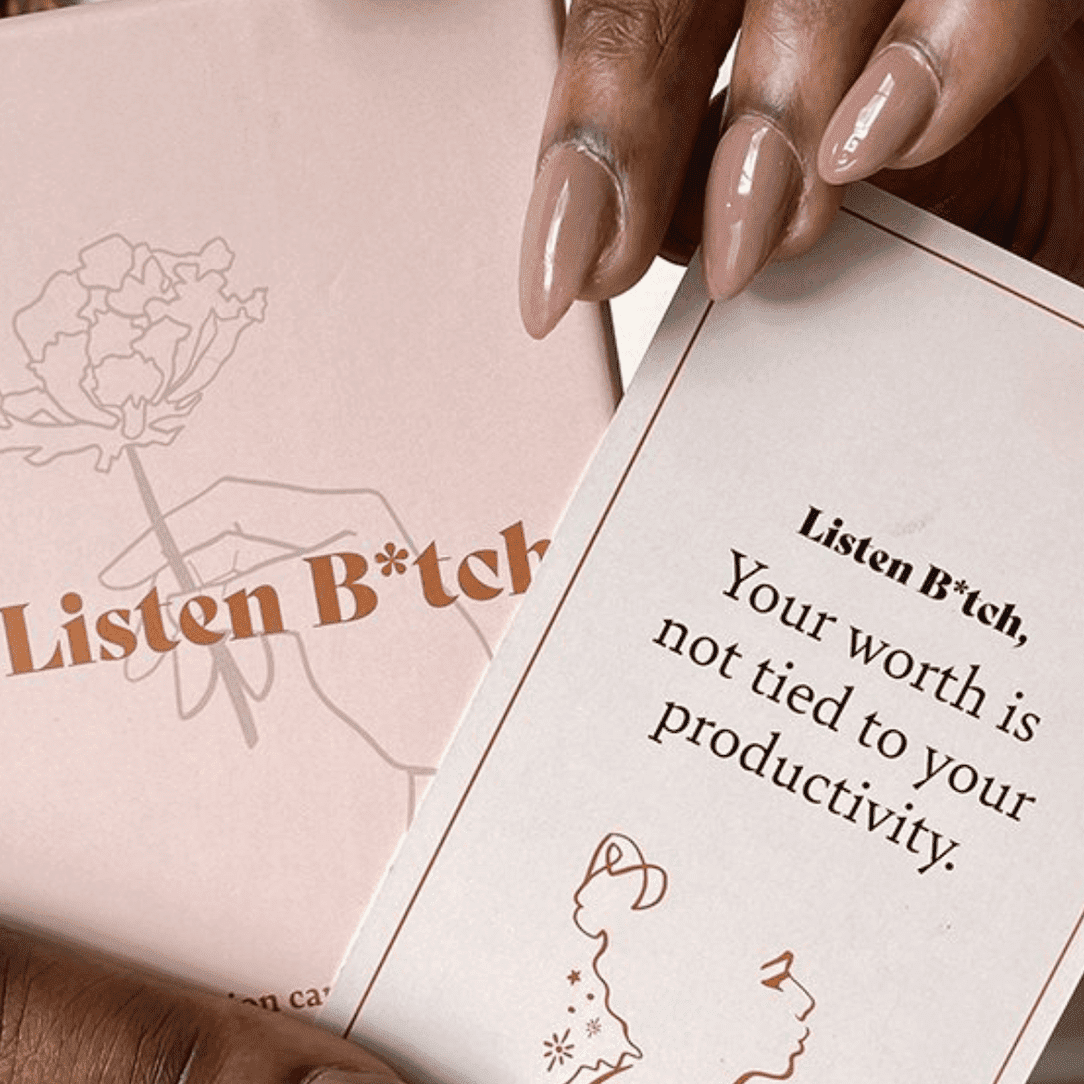 Listen B*tch Affirmation Cards Games + Playing Cards