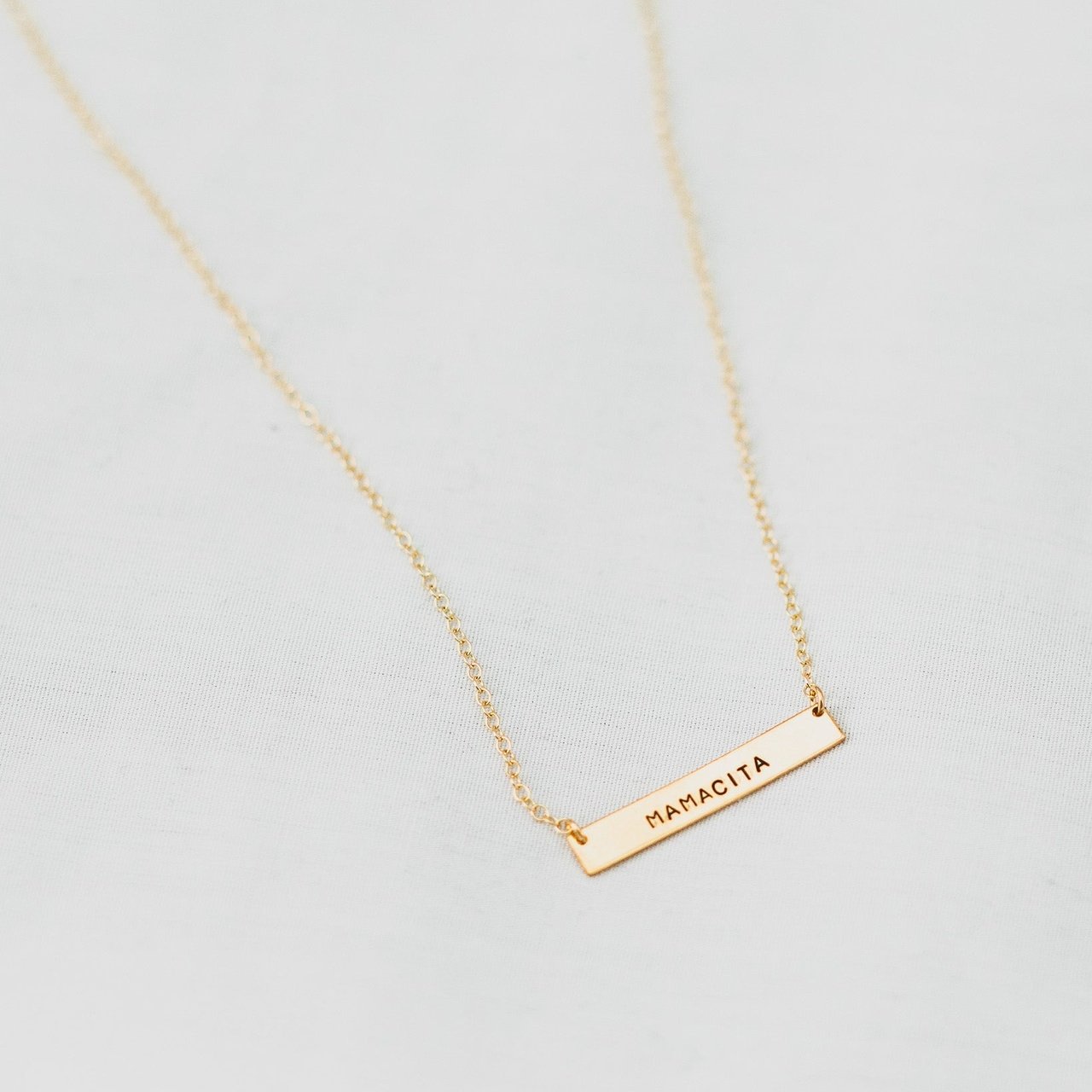 Mamacita Horizontal Bar Necklace Necklaces