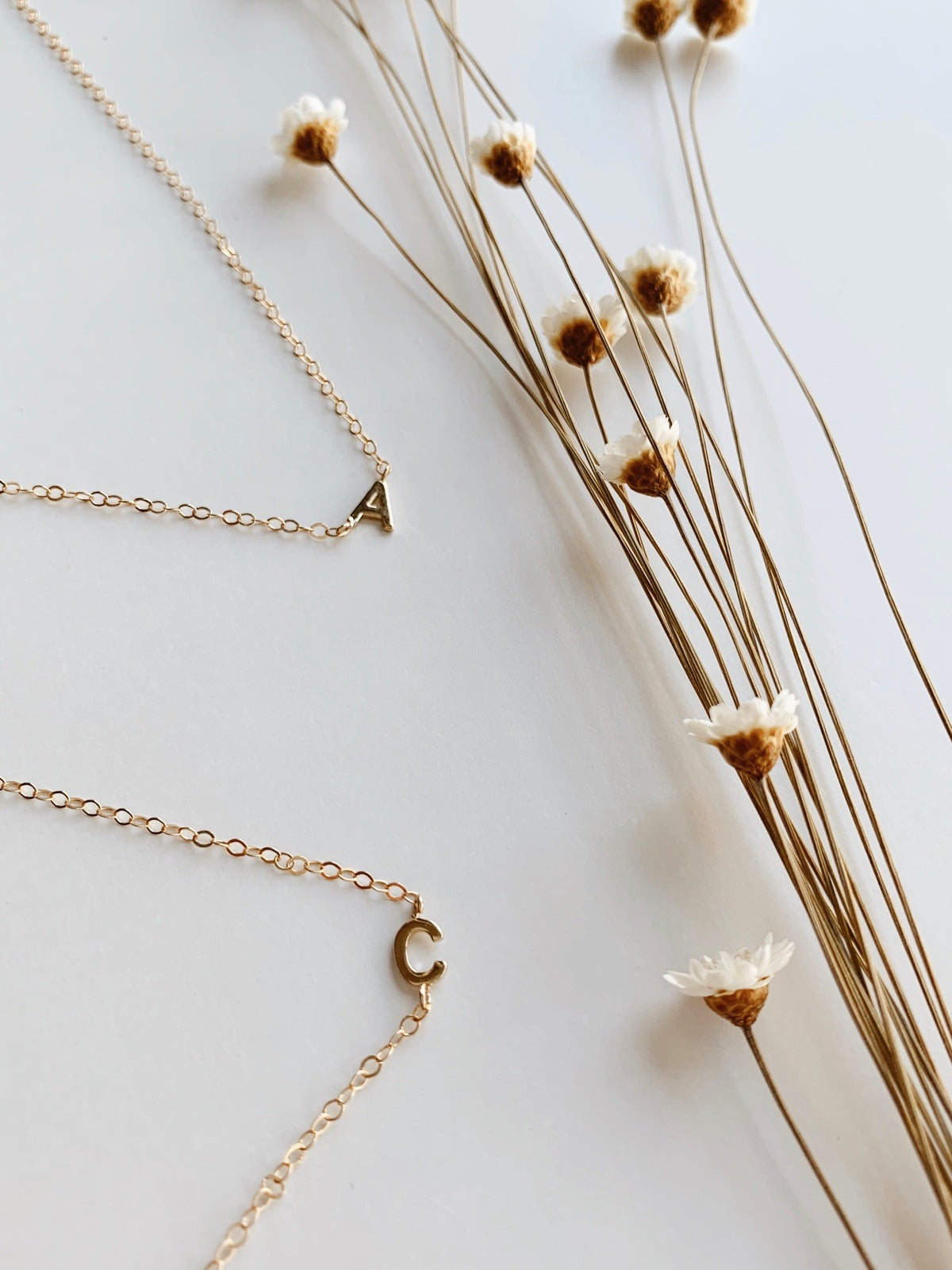 Personalized Mini Initial Necklace // Single Necklaces