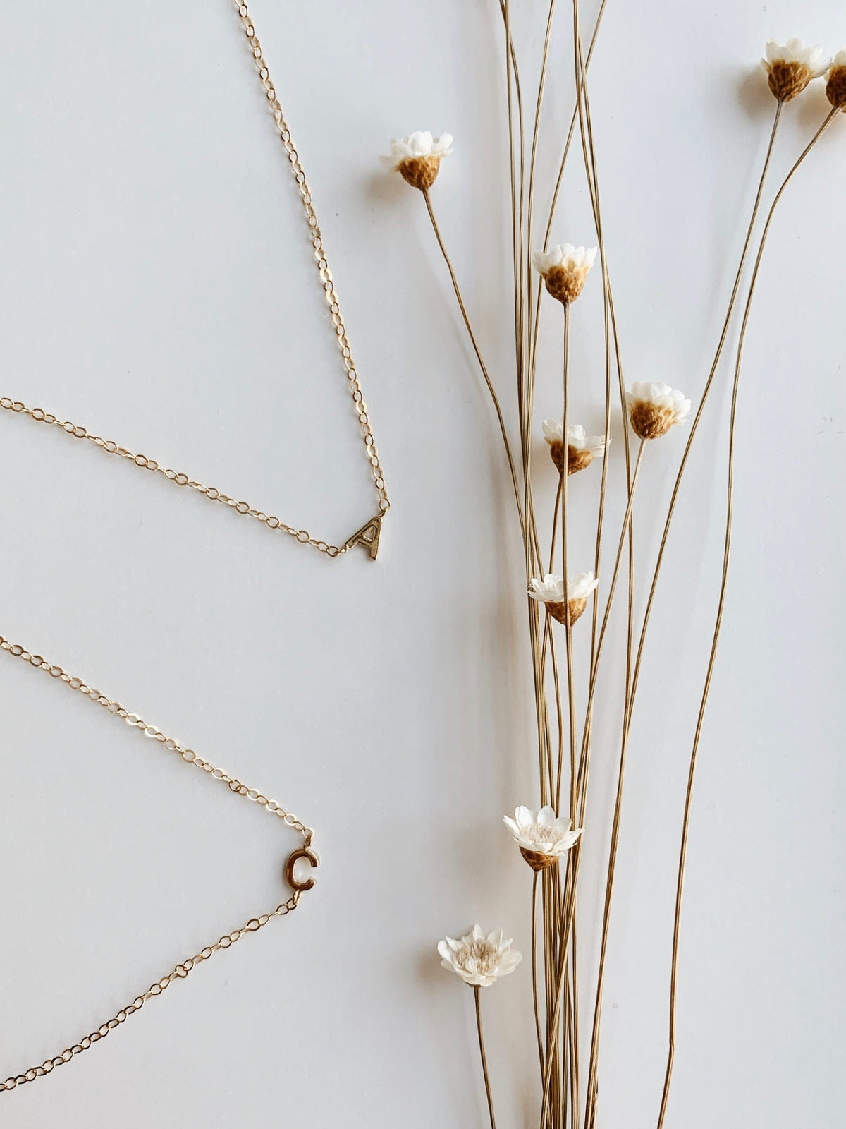 Personalized Mini Initial Necklace // Single Necklaces