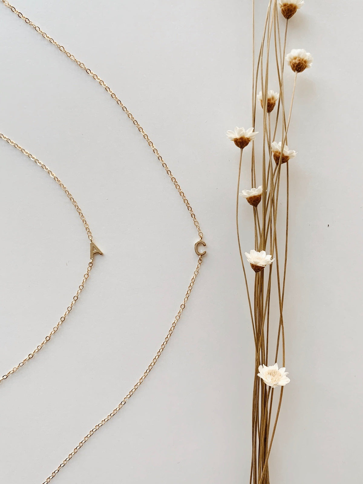Personalized Single Mini Initial Necklace Necklaces