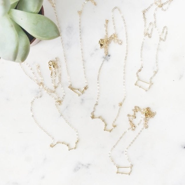 Rhinestone Constellation Necklaces Necklaces