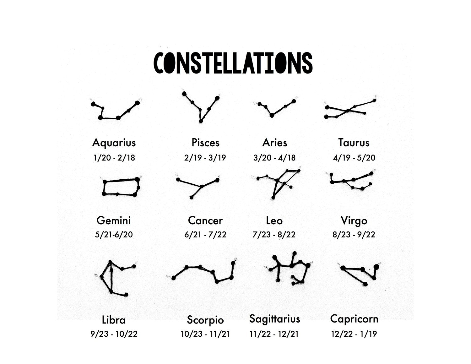 Rhinestone Constellation Necklaces Necklaces