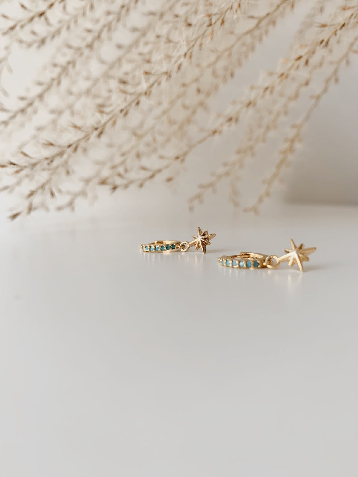 Small Charm Hoop Earrings Earrings