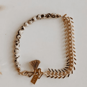 Stone and Chain Bracelet Bracelets + Anklets