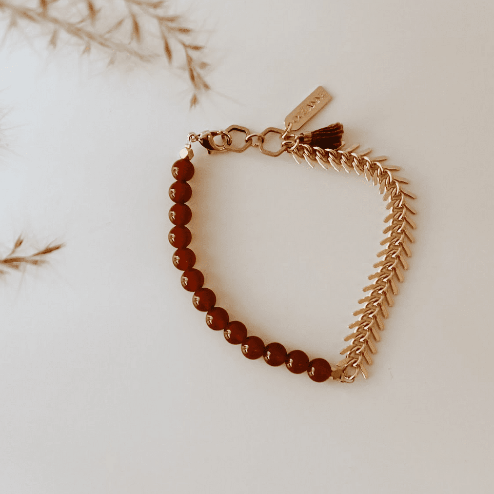 Stone and Chain Bracelet Bracelets + Anklets