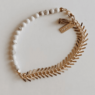 Stone and Chain Bracelet Bracelets + Anklets