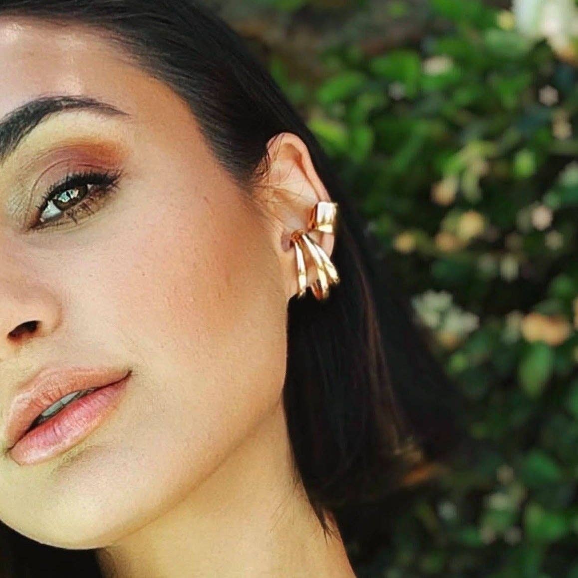 Three Lines Dainty Ear Cuff - 18k Gold Filled Earrings