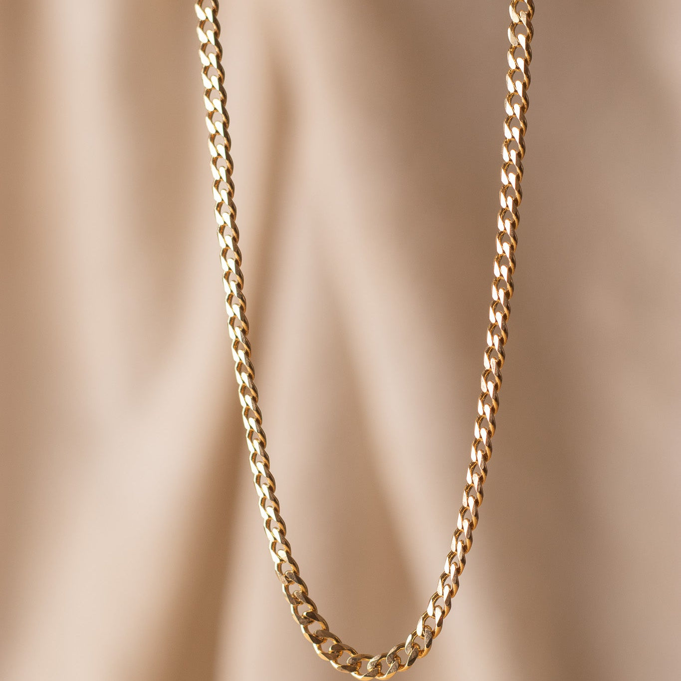 18k Gold Filled Cuban Link Chain Necklaces