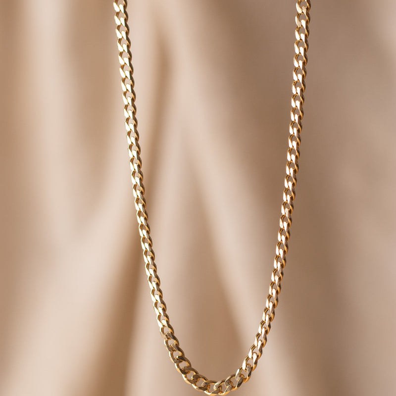 18k Gold Filled Cuban Link Chain Necklaces