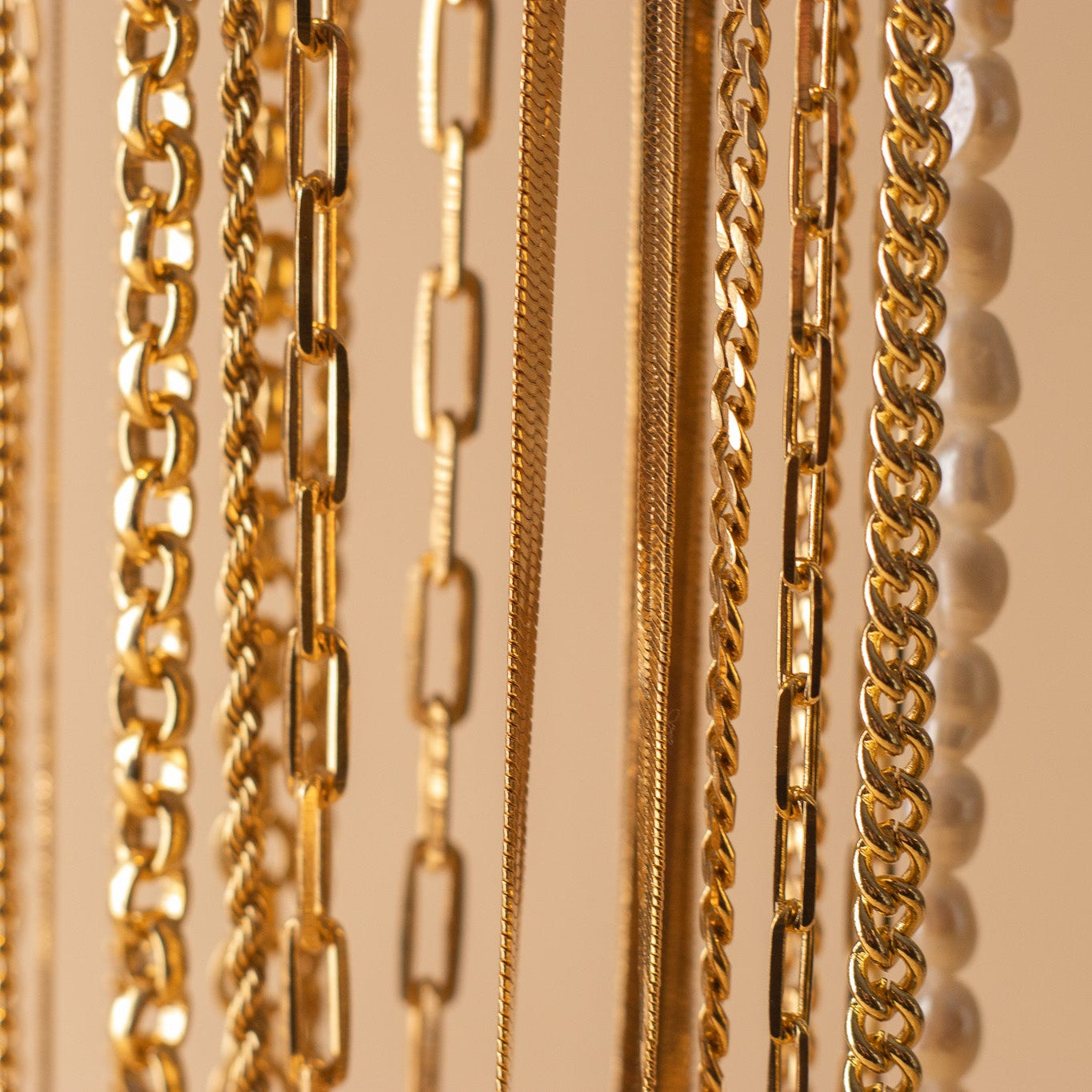 18k Gold Filled Cuban Link Chain Necklaces
