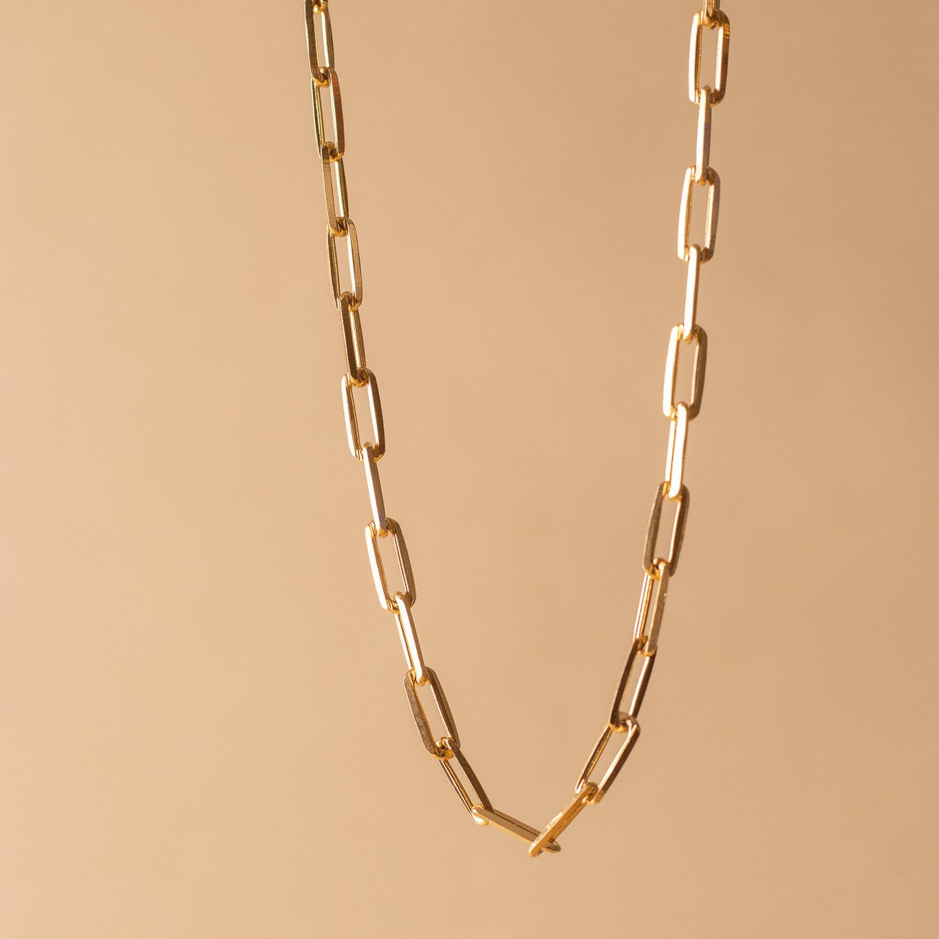 18k Gold Filled Petite Paperclip Chain Necklaces