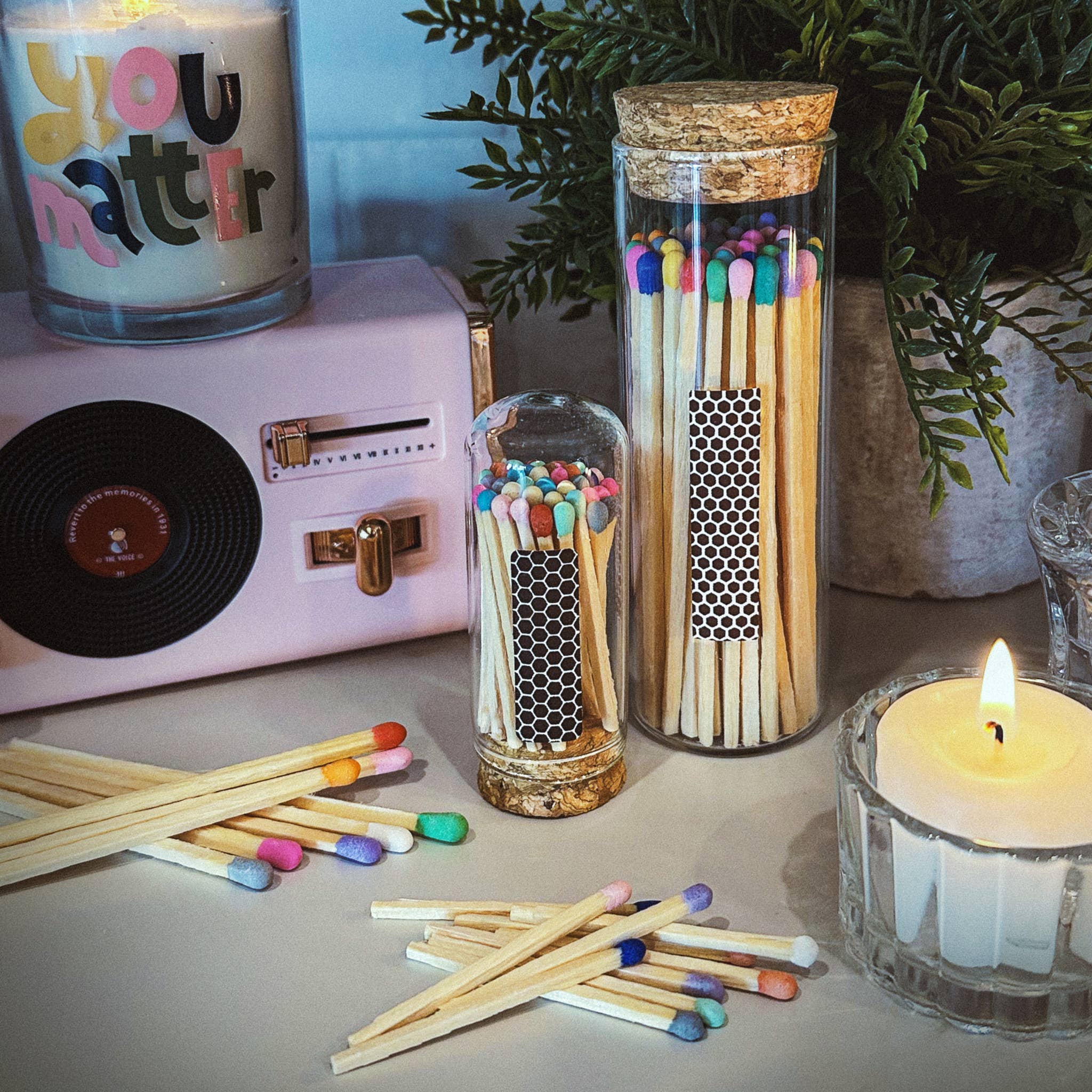 2" Matches + Mini Cloche Matches