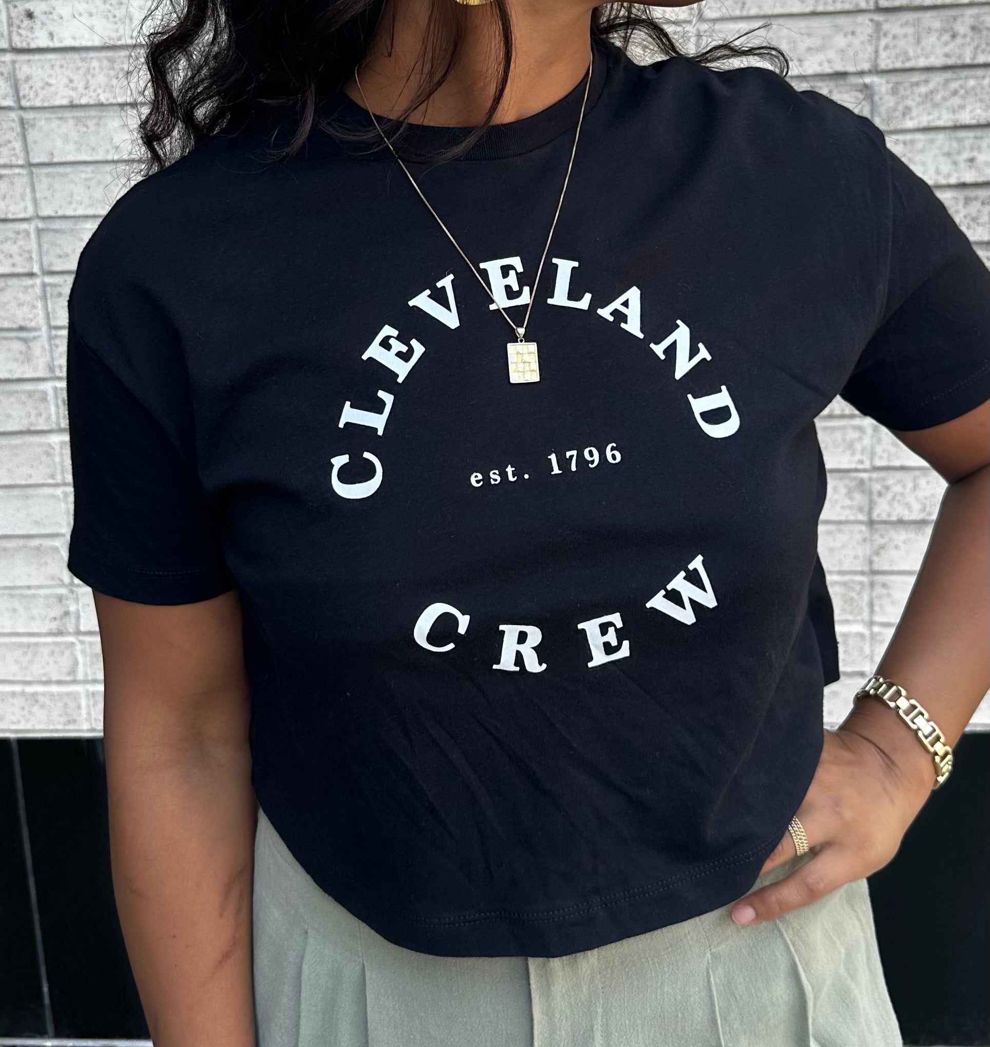 Cleveland Crew Cropped Tee