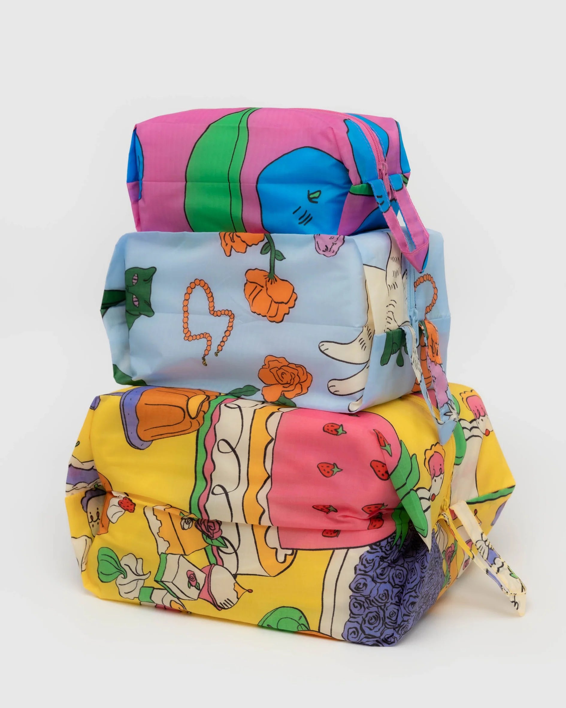 3D Zip Set - Baggu Bags + Pouches