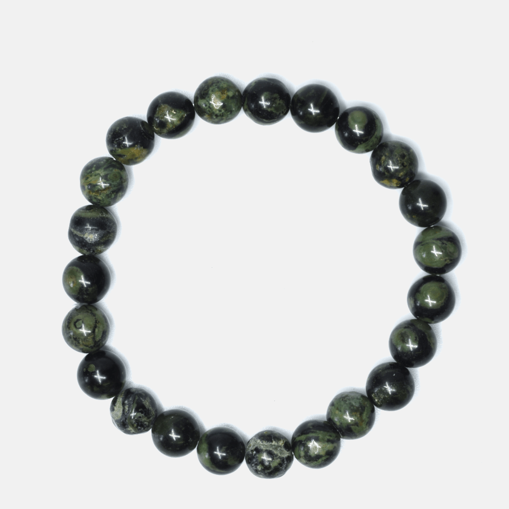 Allover Kambaba Jasper Stretch Beaded Bracelet Bracelets + Anklets