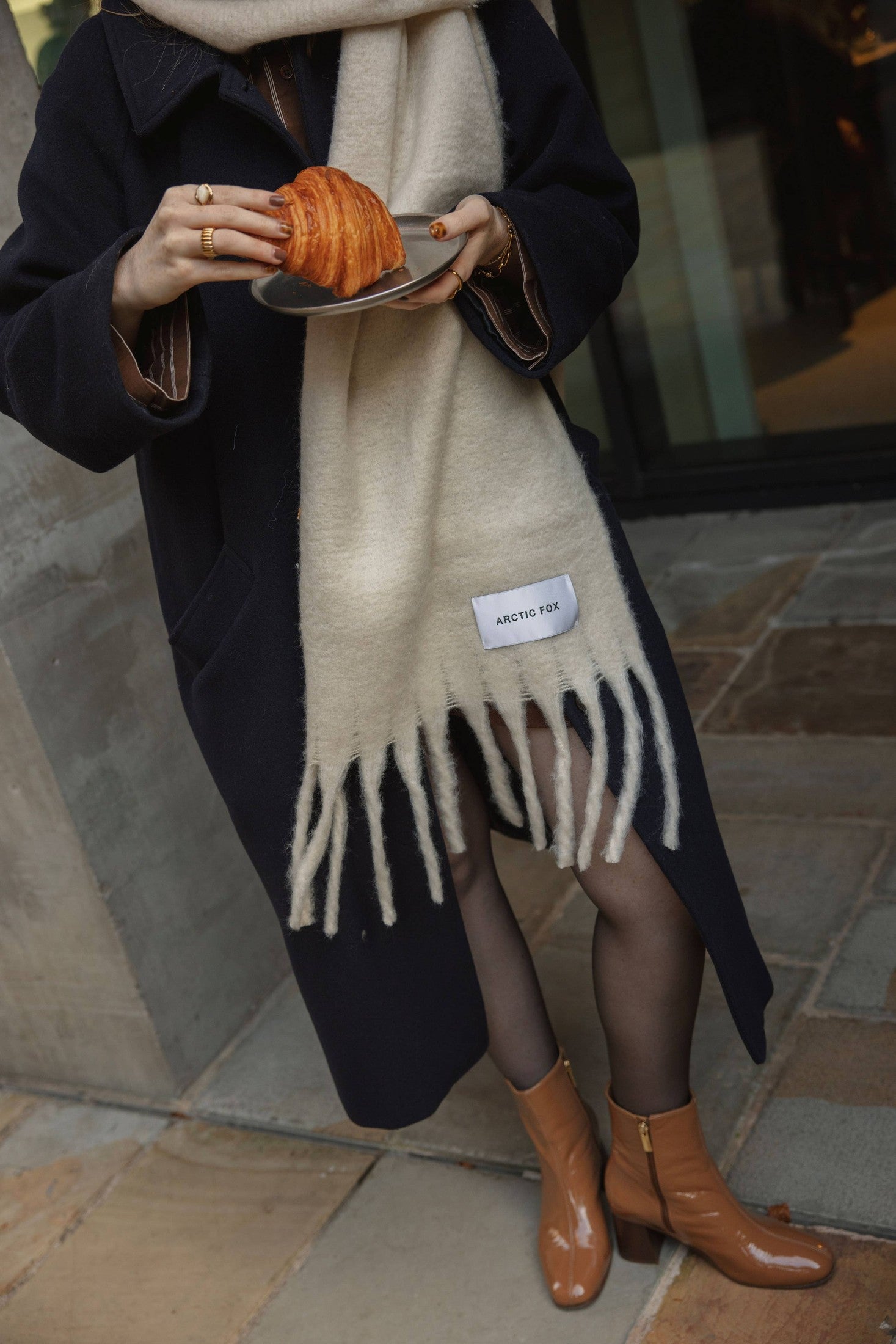 Arctic Fox & Co. - North America - The Reykjavik Scarf - 100% Recycled - Pebble Beige - FW25 