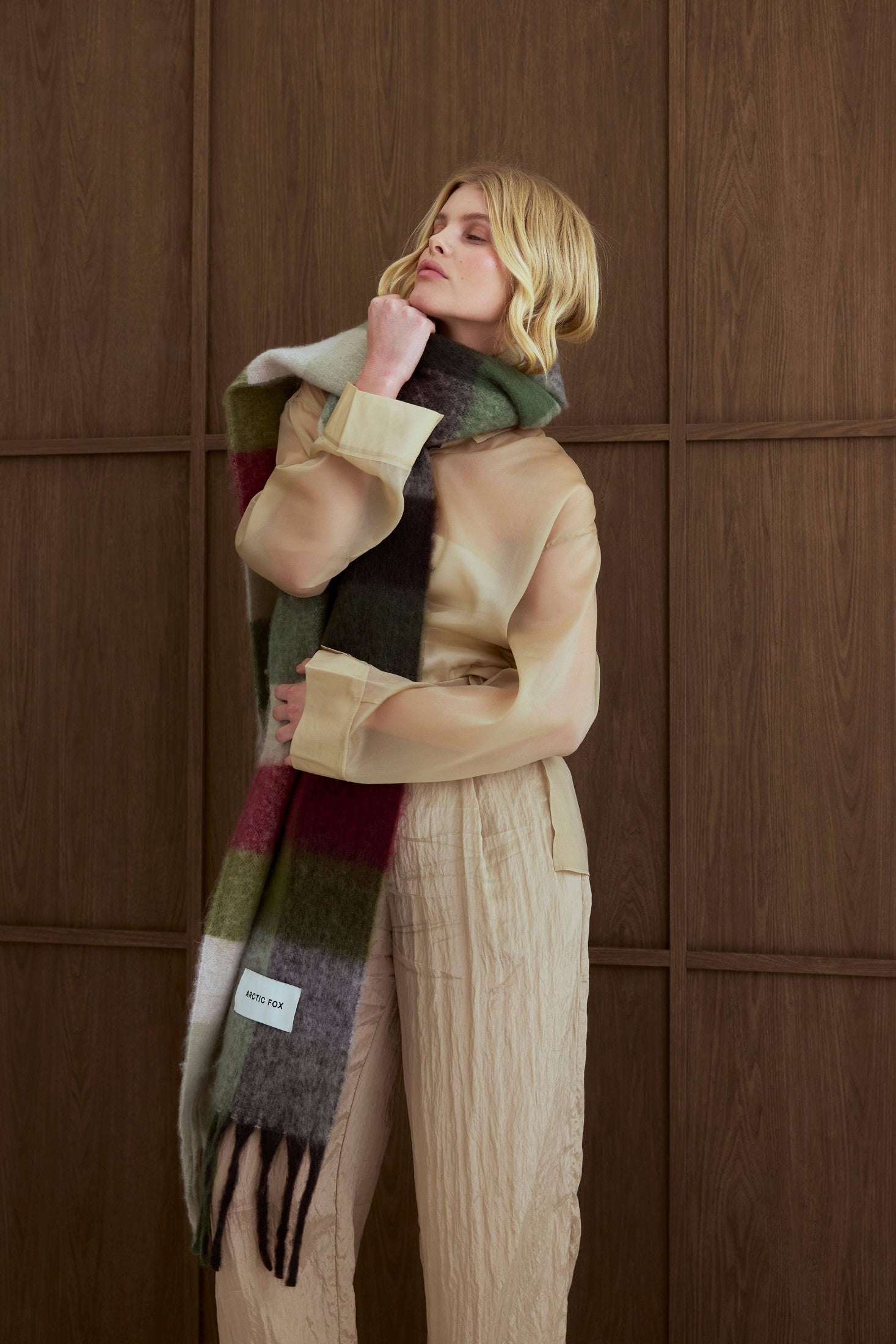 Arctic Fox & Co. - North America - The Reykjavik Scarf - 100% Recycled - Mossy Green - FW25 