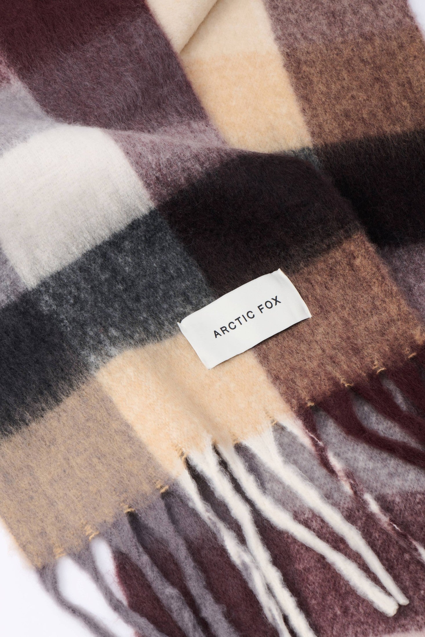 Arctic Fox & Co. - North America - The Reykjavik Scarf - 100% Recycled - Purple/Brown - FW25 