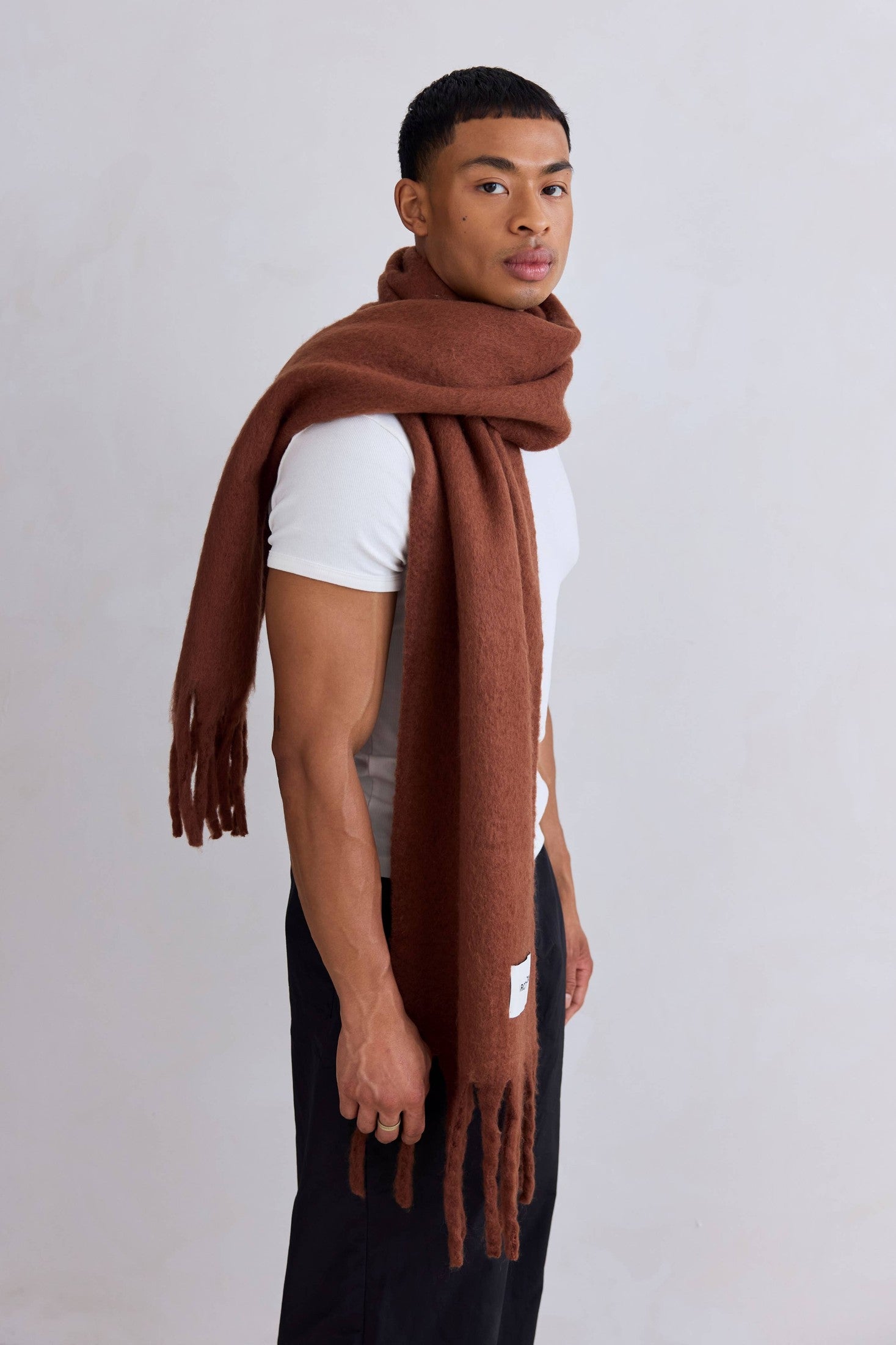Arctic Fox & Co. - North America - The Stockholm Scarf - 100% Recycled - Sepia - FW25 