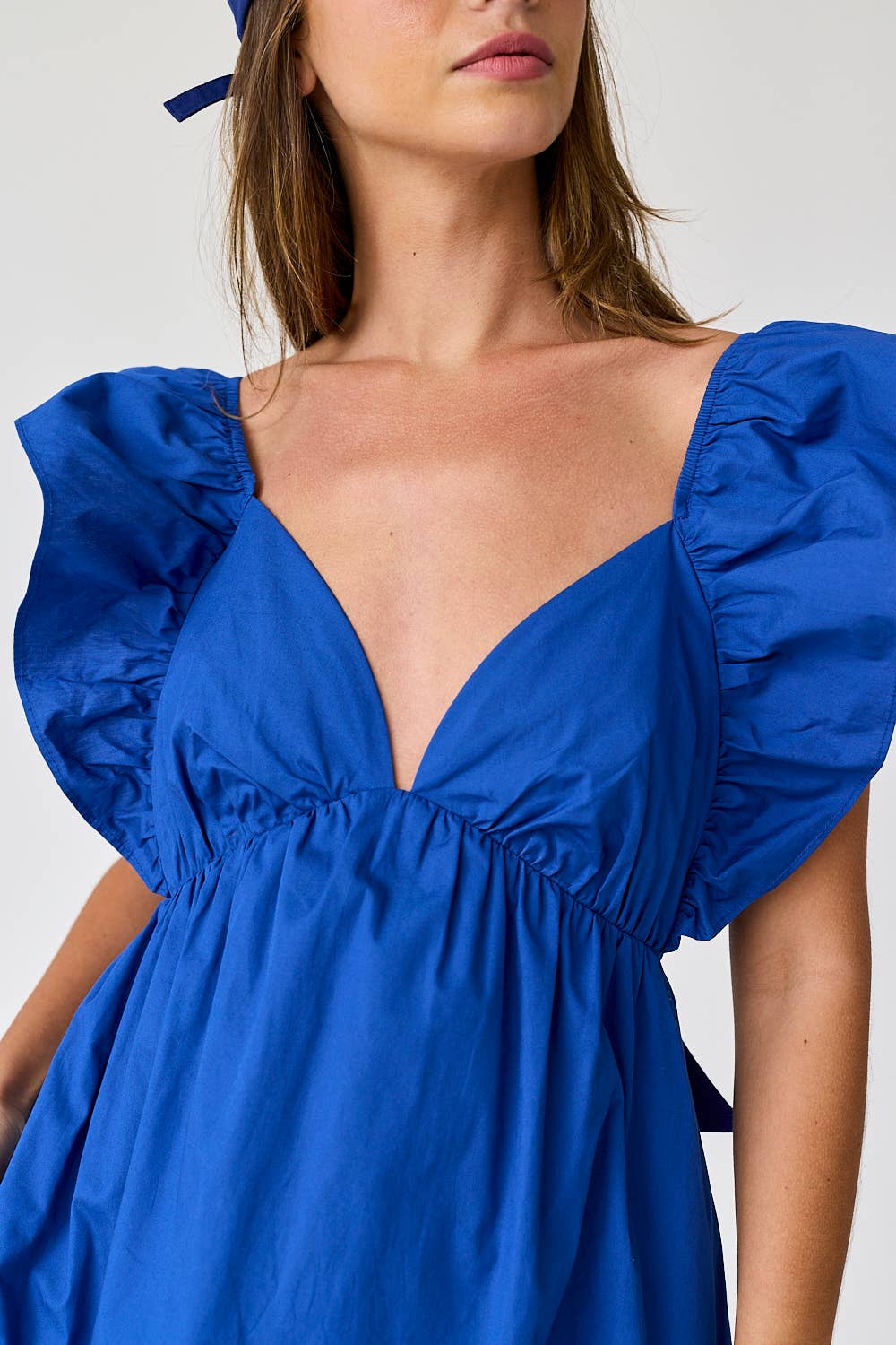 Audrey Tie-Back Ruffle Mini Dress Dresses + Jumpsuits