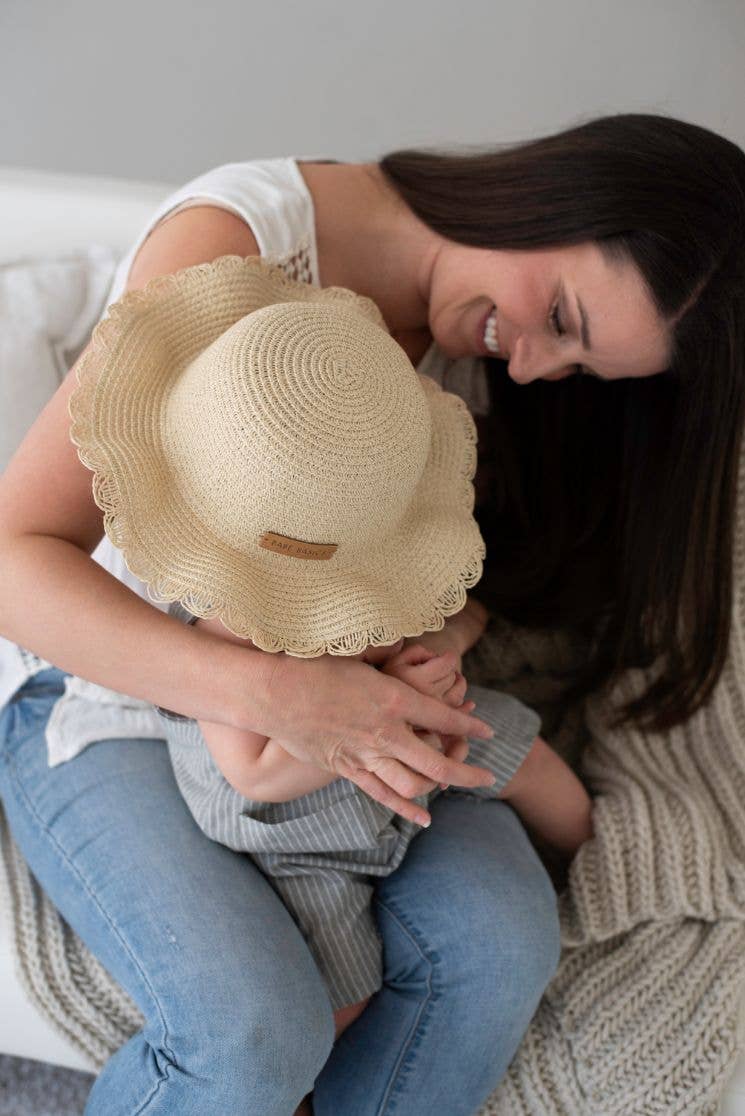 Babe Basics - Straw Hat // Sun Hat // Baby Sun Hat // Beach Hat 