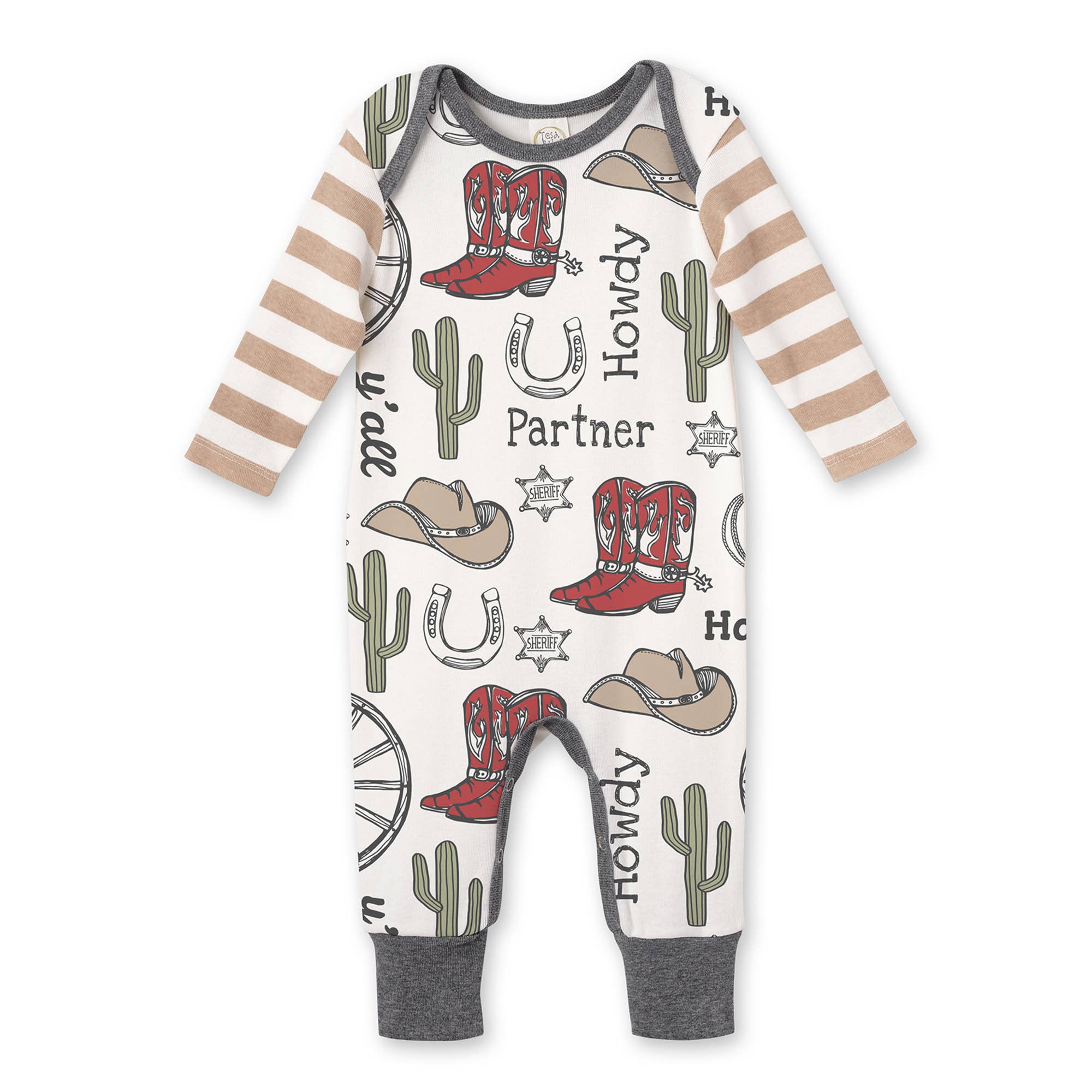 Baby Boy's Howdy Partner Bamboo Romper Babies + Kids