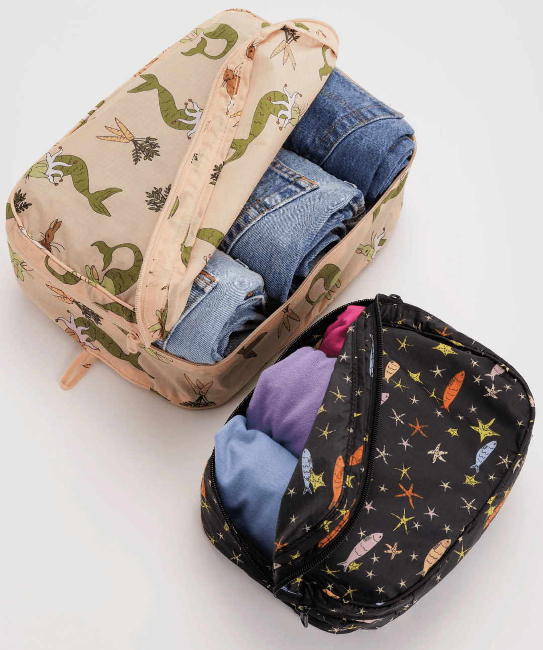 Baggu Packing Cube Set - Sea Animals Bags + Pouches