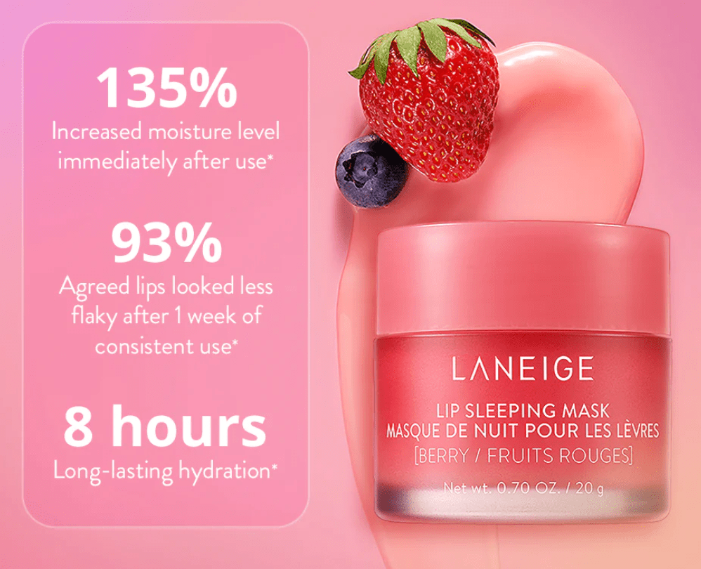 Best Beauty Group - LANEIGE MINI Berry Lip Sleeping Mask Treatment Balm Care 