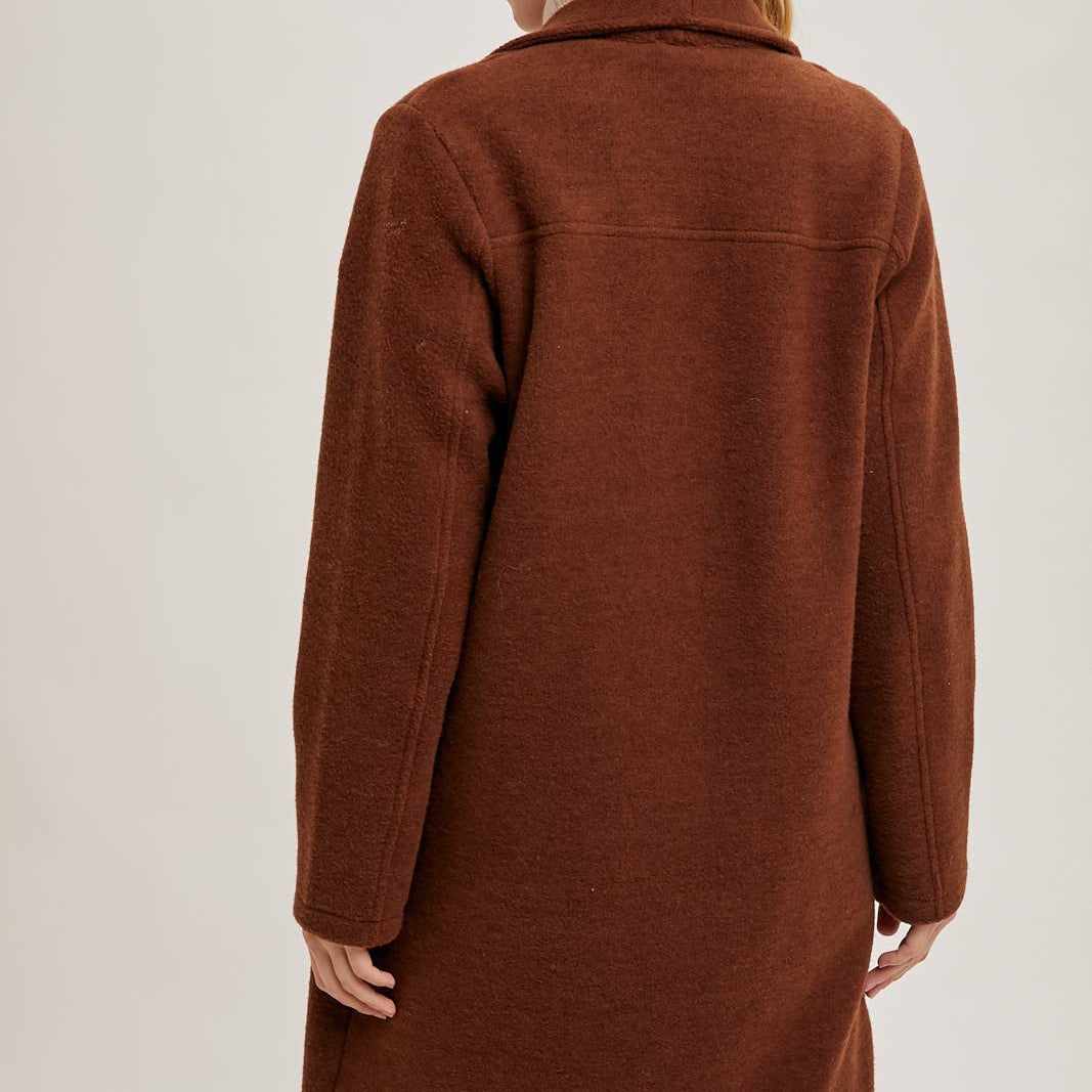 Bluivy - OPEN FRONT KNIT COAT JACKET 