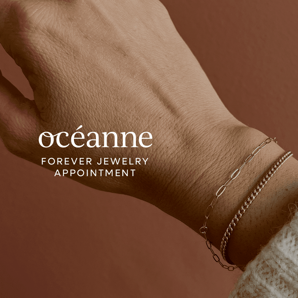 Book Your Forever Jewelry Appointment - Group of 3 Bracelets + Anklets