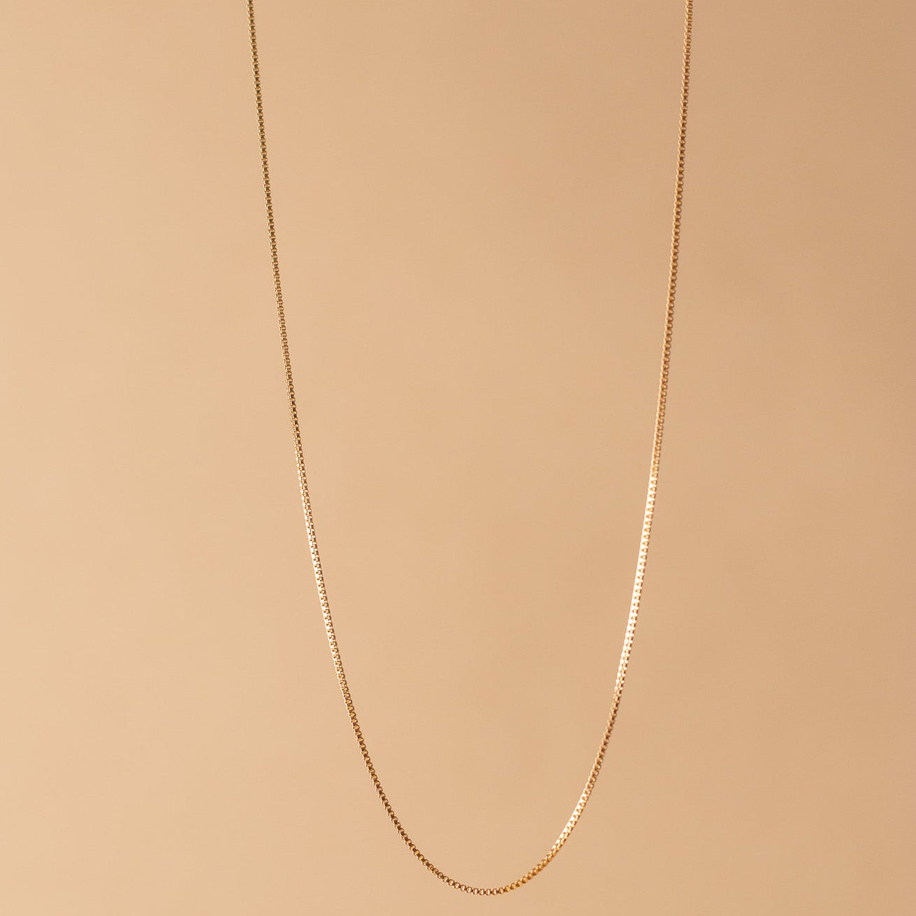 gold filled Box Chain Necklaces