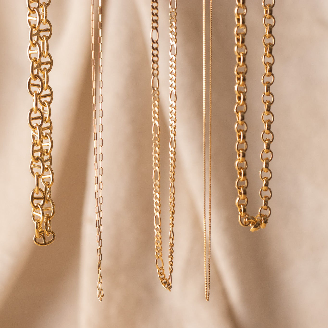 gold filled chain necklaces