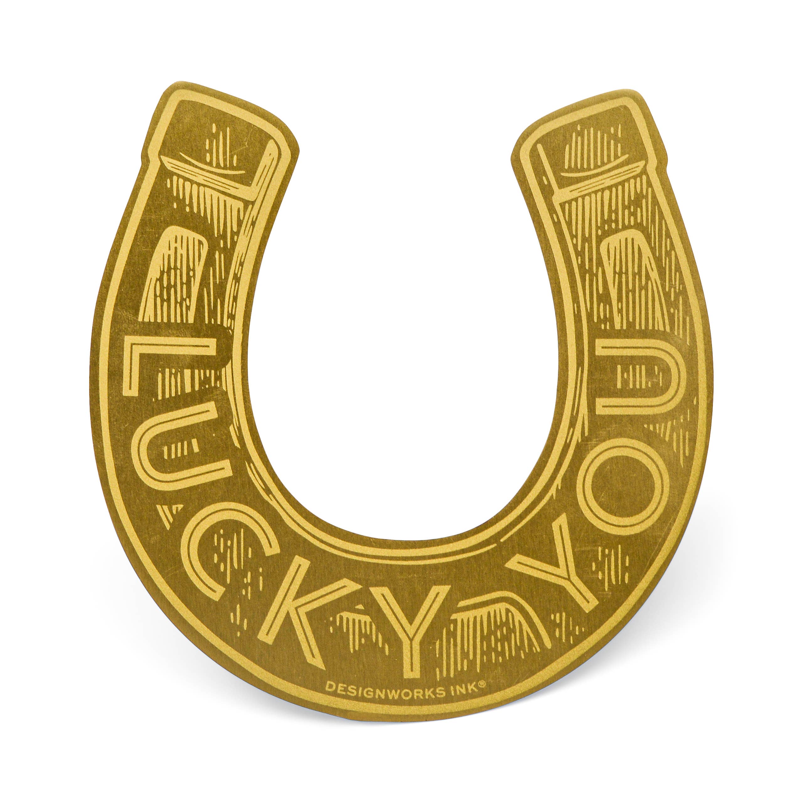 Brass Bookmark - Lucky You Notebooks + Journals