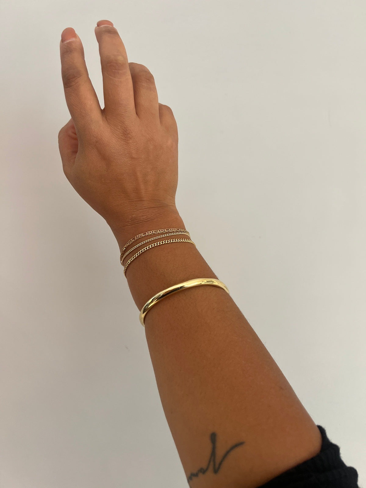 Brass Gold Bangle Bracelet Bracelets + Anklets