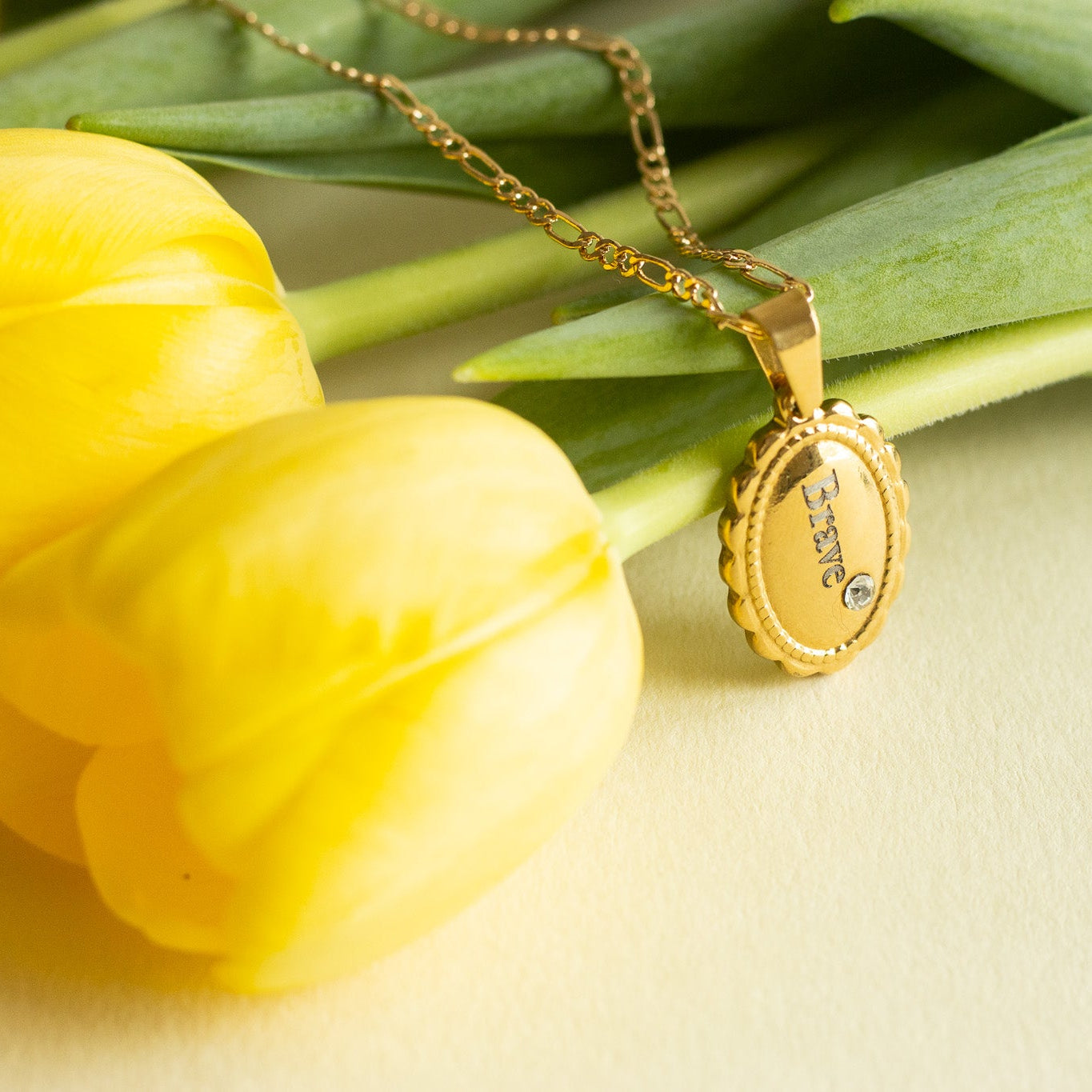'Brave' Portrait Necklace Necklaces