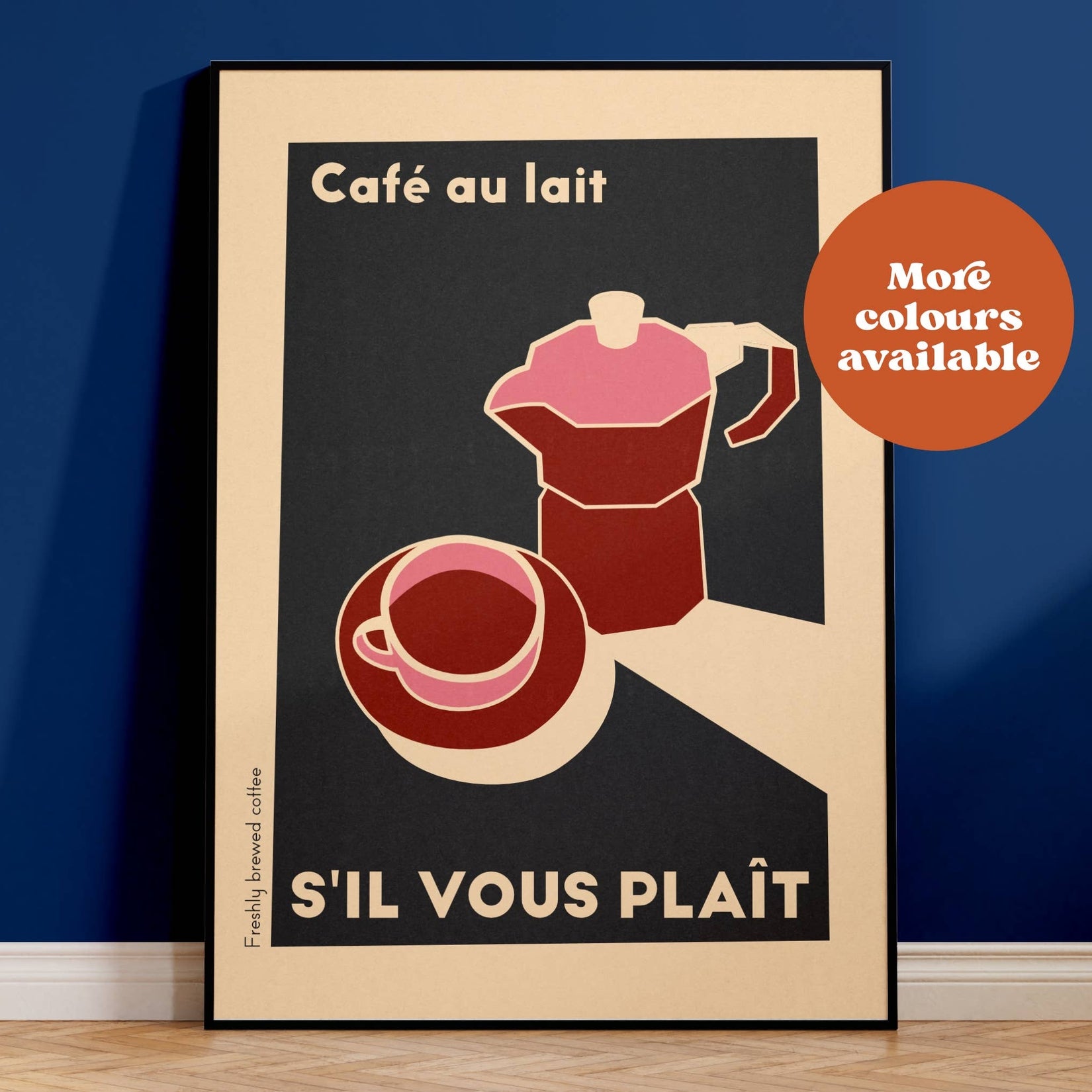 Cafe Au Lait Print Home Decor