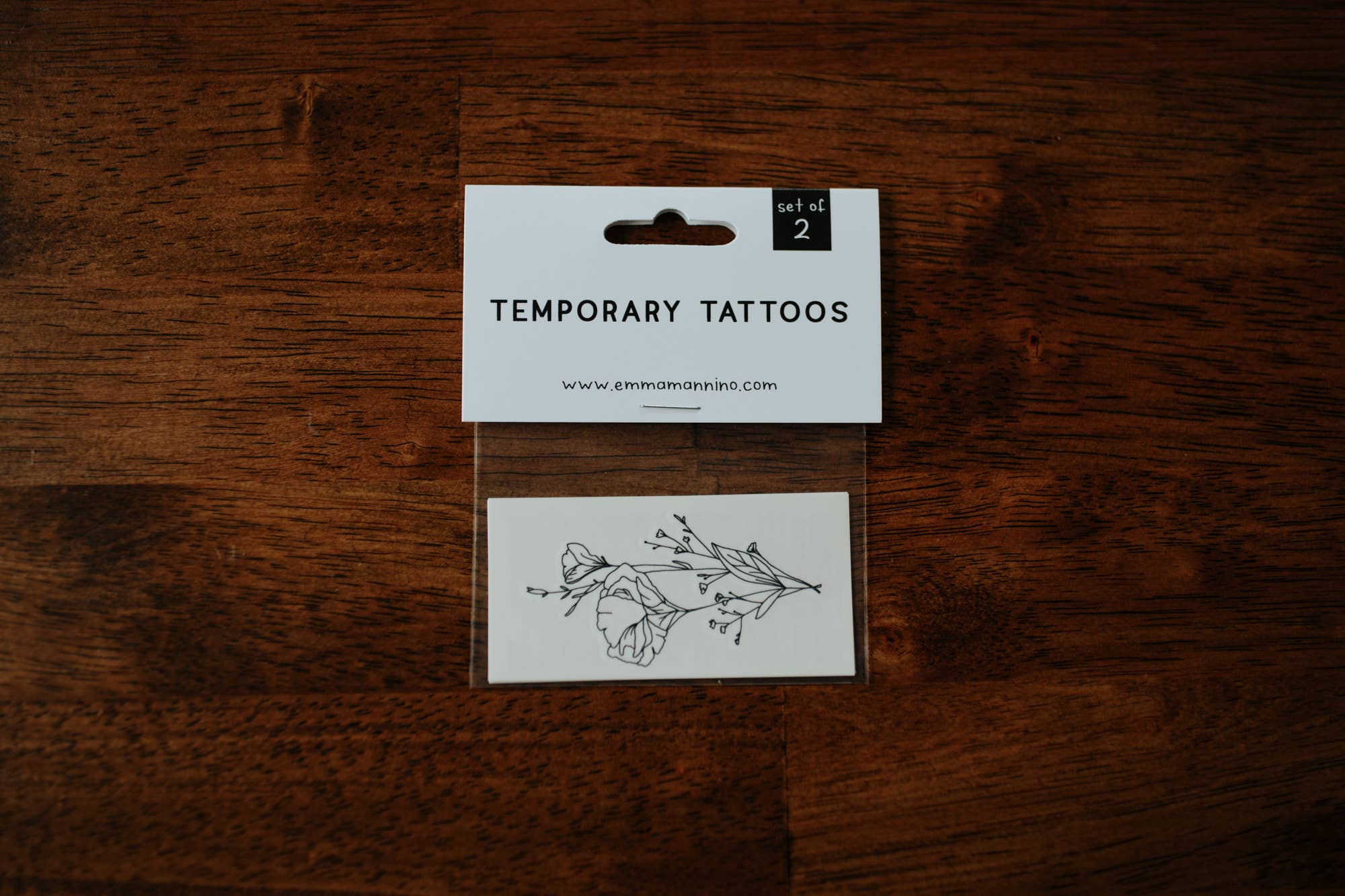 California Poppy Temporary Tattoos Skin + Body