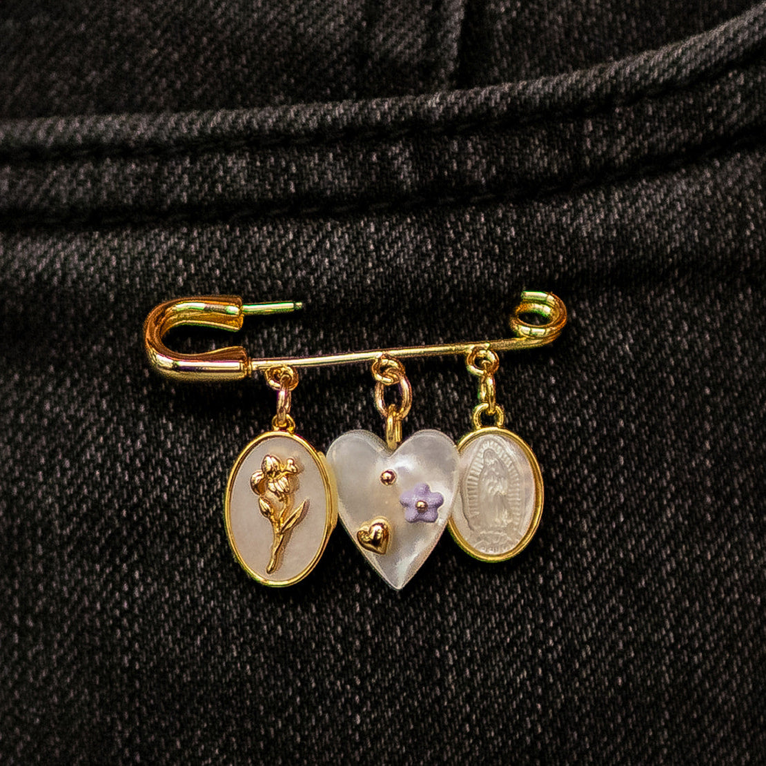 Charm Bar Safety Pins Pins